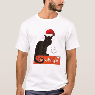 Le Chat Noel Christmas Parody Grungy Distressed Vi T-Shirt