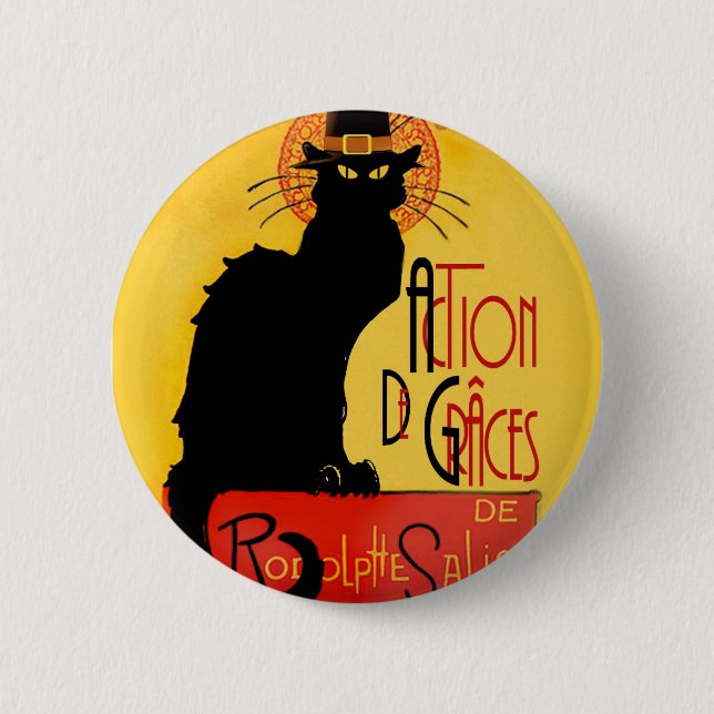 Le Chat Noir - Action De Grâces 6 Cm Round Badge (Front)