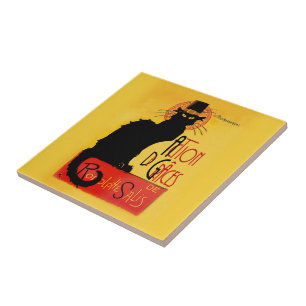 Le Chat Noir - Action De Grâces Ceramic Tile