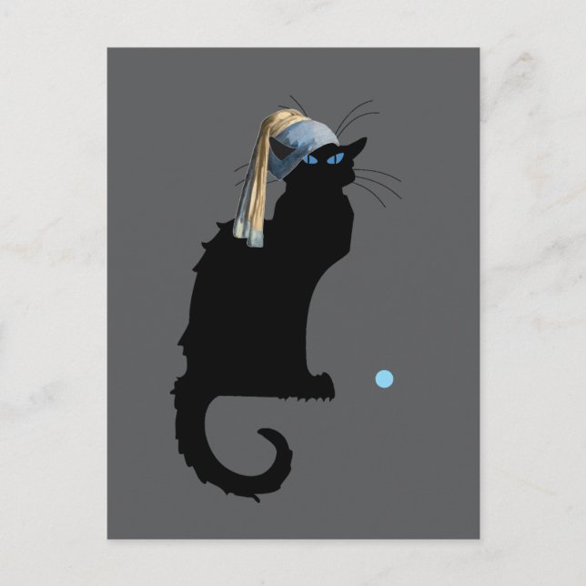 Le Chat Noir and Blue Pearl, Postcard (Front)
