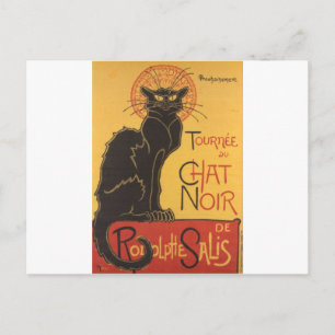 Le Chat Noir Art Print Postcard