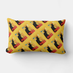 Le Chat Noir - Bonne Nouvelle Année Lumbar Cushion