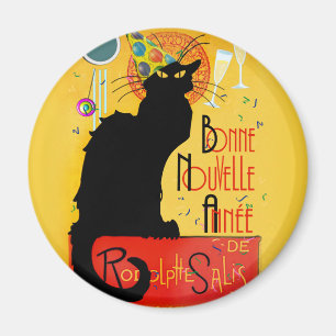 Le Chat Noir - Bonne Nouvelle Année Magnet
