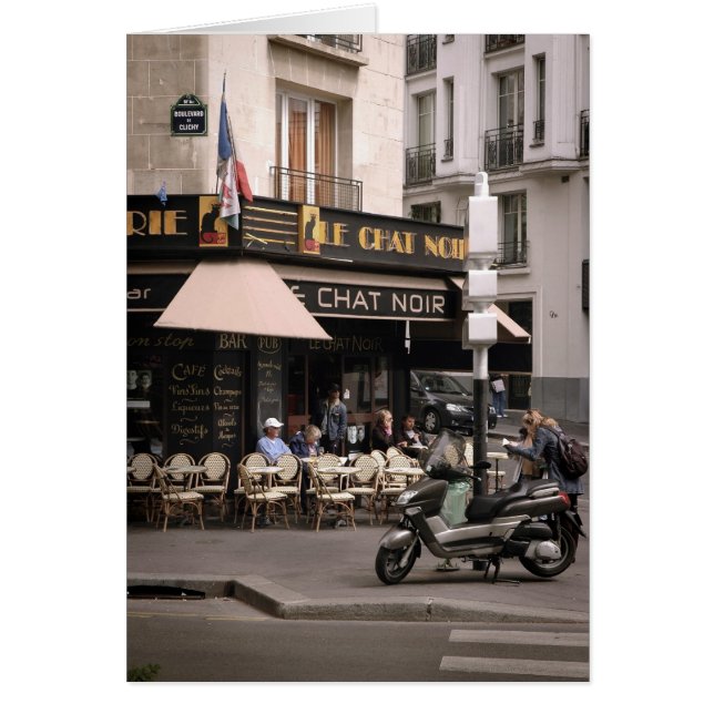 Le Chat Noir Cafe Card (Front)