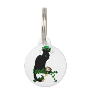 Le Chat Noir Clover St. Patrick's Day Pet Tag