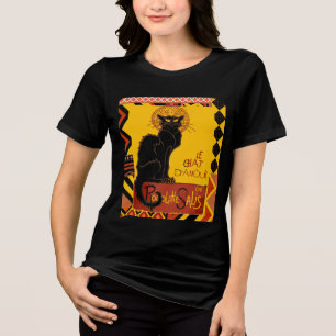 Le Chat Noir DAmour With Ethnic Border Tri-Blend Shirt