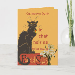 Le Chat Noir De Saint David De Rodolphe Salis Card