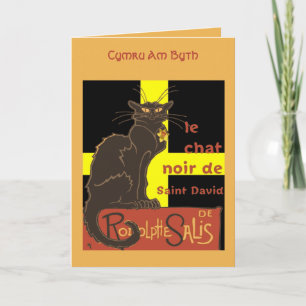 Le Chat Noir De Saint David De Rodolphe Salis Card