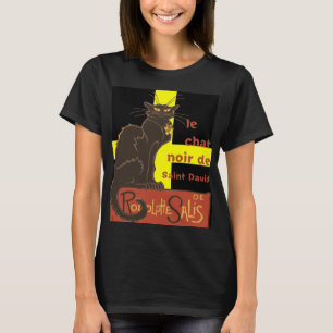 Le Chat Noir De Saint David De Rodolphe Salis T-Shirt