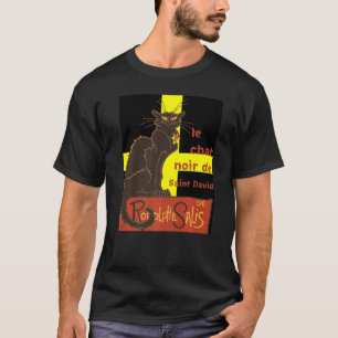 Le Chat Noir De Saint David De Rodolphe Salis Vect T-Shirt