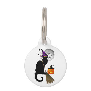Le Chat Noir - Halloween Witch Cat Pet Tag