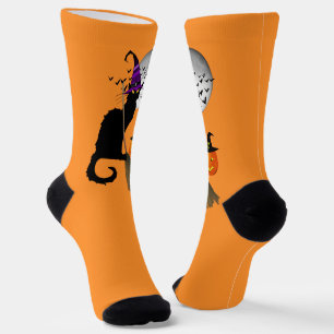 Le Chat Noir Halloween Witch Socks