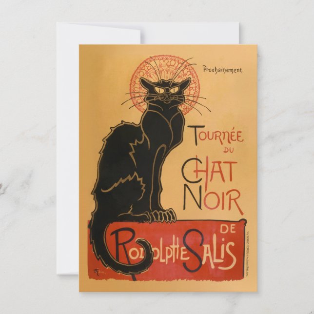 Le Chat Noir Invitation (Front)