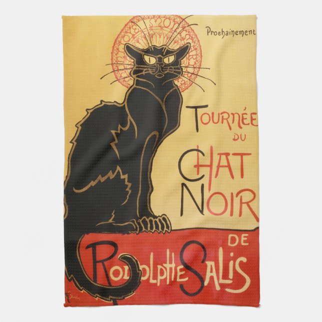 Le Chat Noir Kitchen Towel (Vertical)