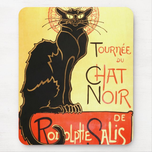 Le chat noir,Original billboard Mouse Pad (Front)