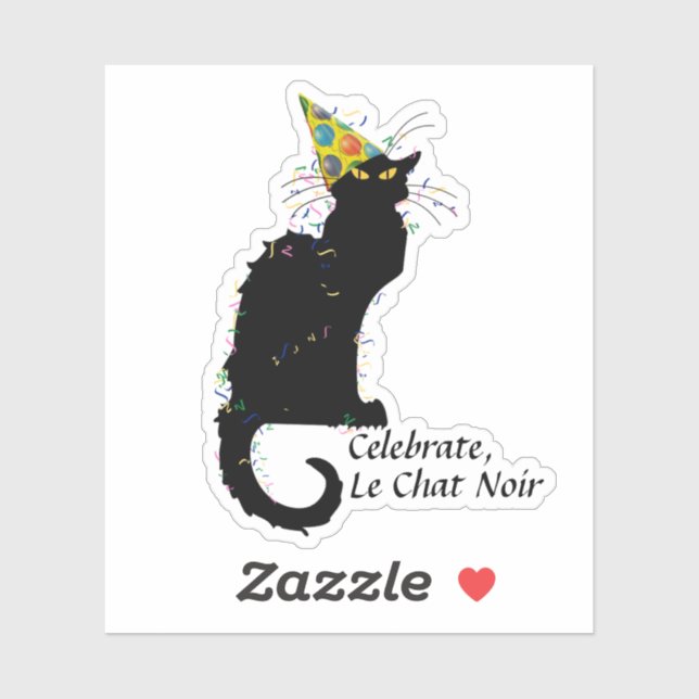 Le Chat Noir Party Hat Confetti Celebration (Sheet)