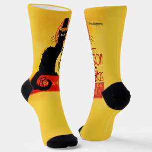 Le chat Noir Pilgrim Thanksgiving Socks