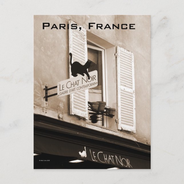 Le Chat Noir Postcard (Front)