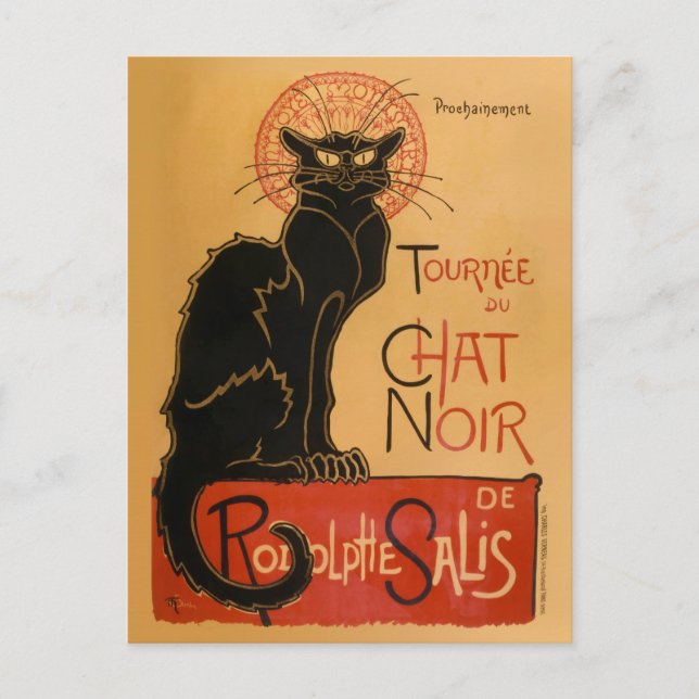 Le Chat Noir Postcard (Front)