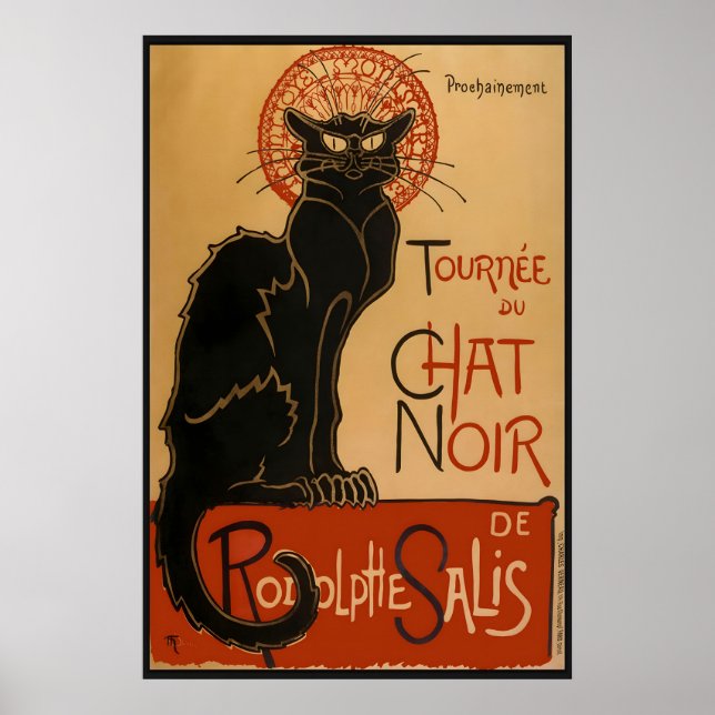 Le Chat Noir Poster – Théophile Steinlen Art (Front)