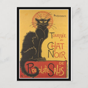 LE CHAT NOIR PRINT POSTCARD