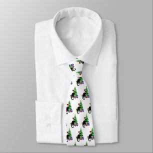 Le Chat Noir Santa Hat Christmas Tie