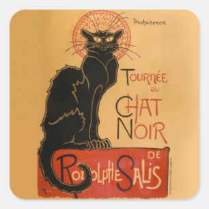 Le Chat Noir Square Sticker