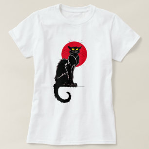 Le Chat Noir Vintage Cat Art T-Shirt