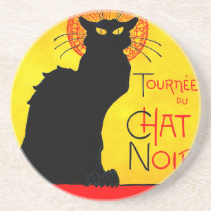 Le Chat Noir Vintage Coaster