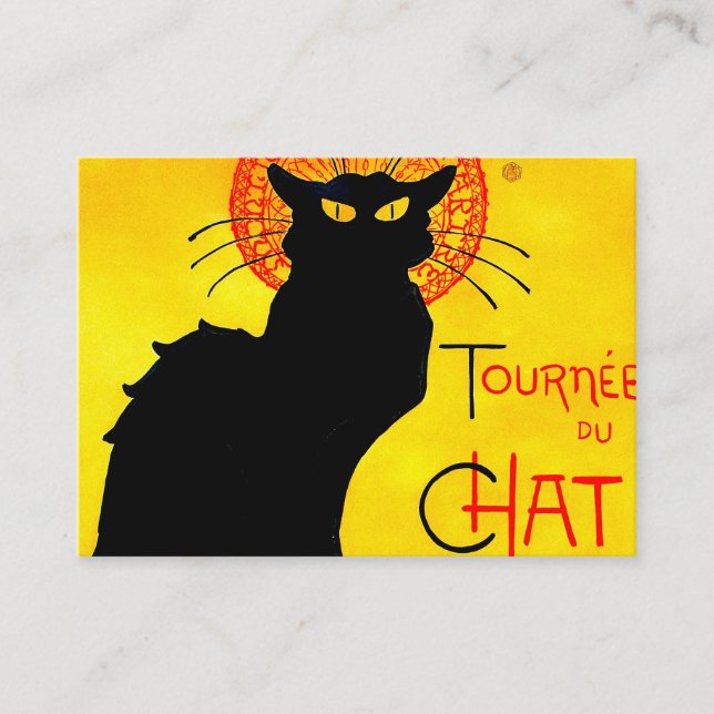 Le Chat Noir Vintage Enclosure Card (Front)