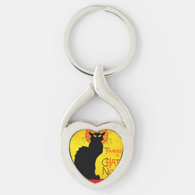 Le Chat Noir Vintage Key Ring (Front)