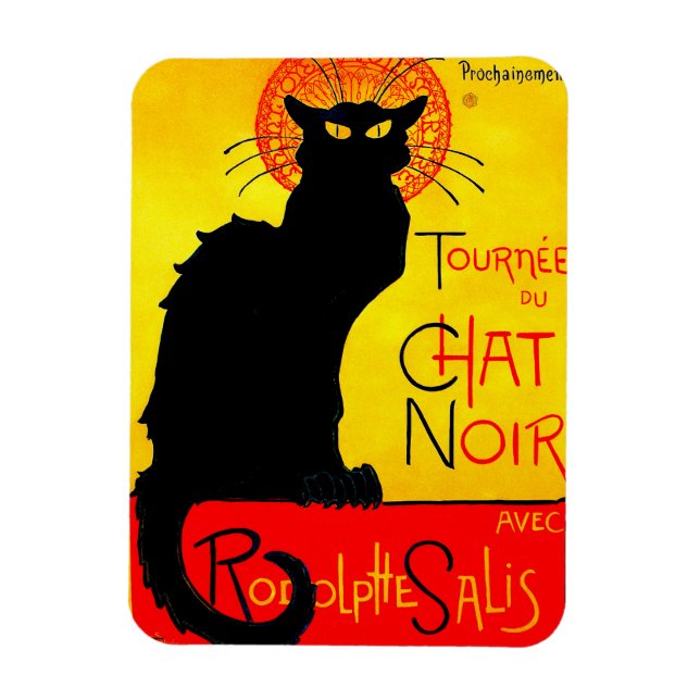 Le Chat Noir Vintage Magnet (Vertical)