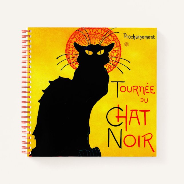 Le Chat Noir Vintage Notebook (Front)