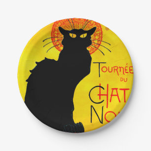 Le Chat Noir Vintage Paper Plate