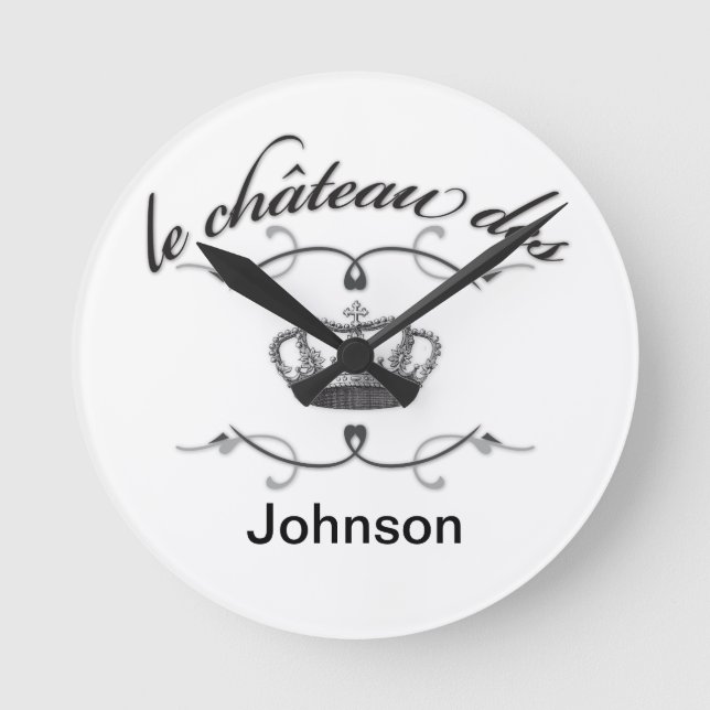 le chateau des YOUR NAME Round Clock (Front)