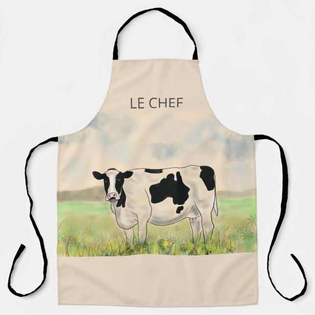 Le Chef Cow Apron (Front)