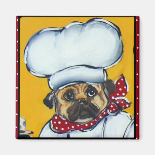 Le Chef Pug Magnet