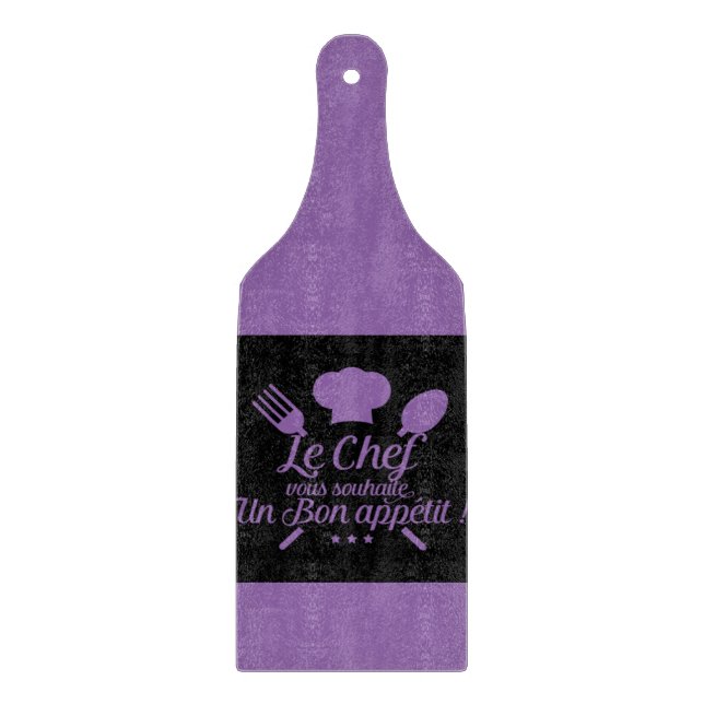 Le chef vous souhaite bon appétit cutting board (Front)