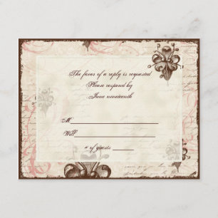Le Chocolatier - Rose, RSVP Card