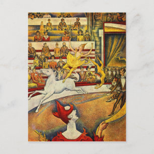 Le Cirque ( The Circus ) by Georges Seurat Postcard