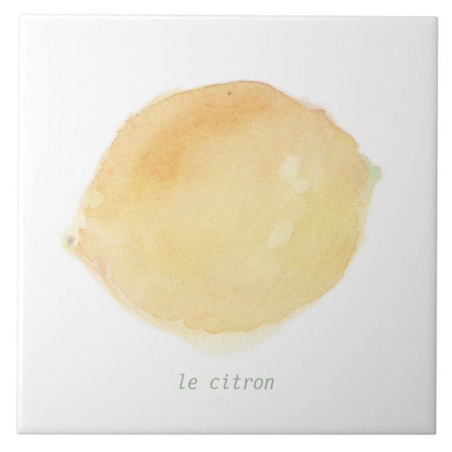 le citron ceramic tile (Front)