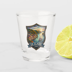 Le Claire Iowa Shot Glass