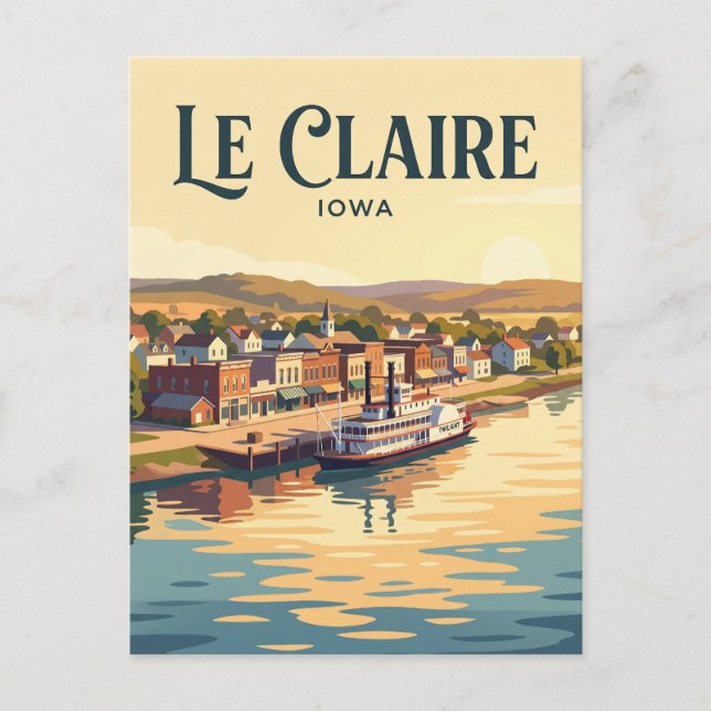Le Claire USA Postcard (Front)