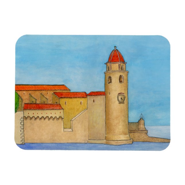 Le Clocher de Collioure Magnet (Horizontal)