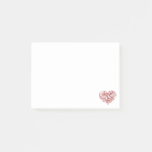 Le Coeur Rouge Post-it Notes