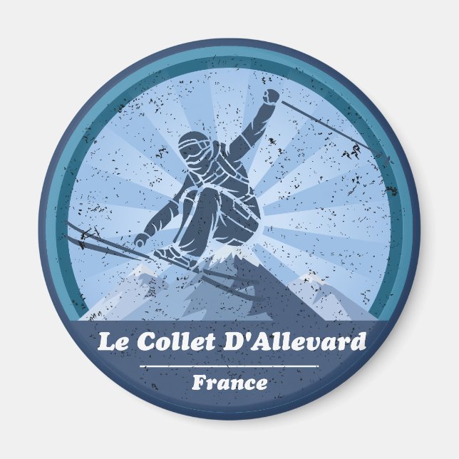 Le Collet D'Allevard Ski Magnet (Front)