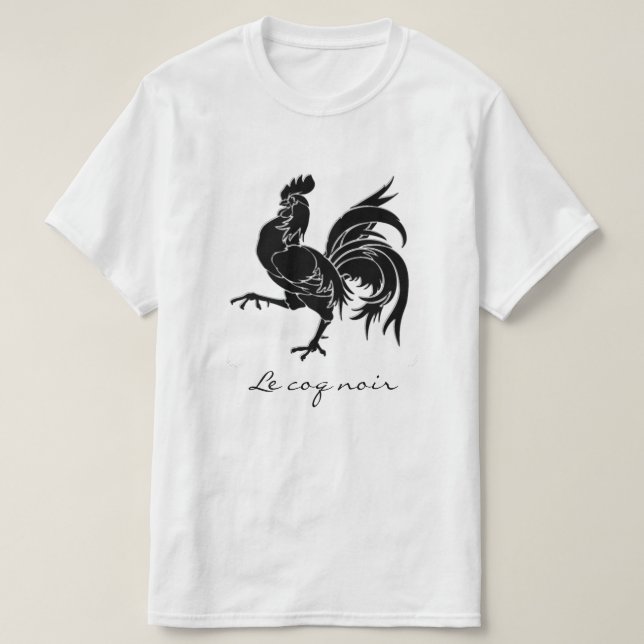 Le coq noir The Black Rooster T-Shirt (Design Front)