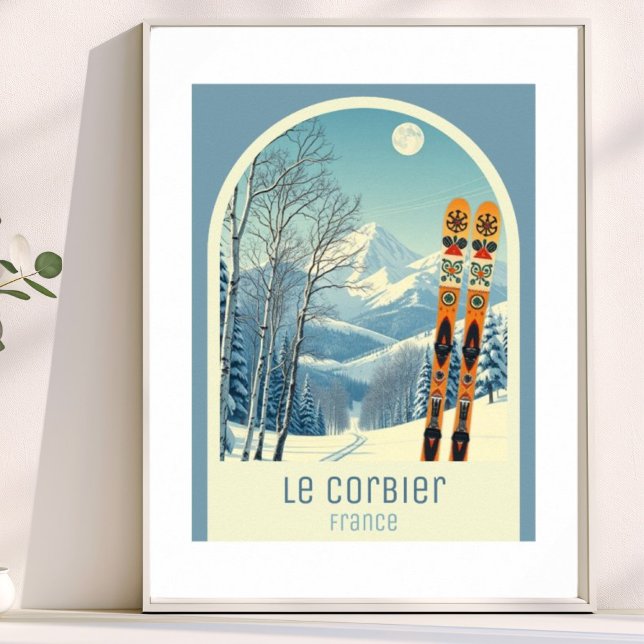 Le Corbier France ski resort  Poster (Creator Uploaded)