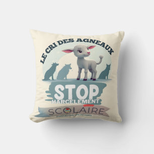 Le Cri des Agneaux : stop harcèlement scolaire Cushion