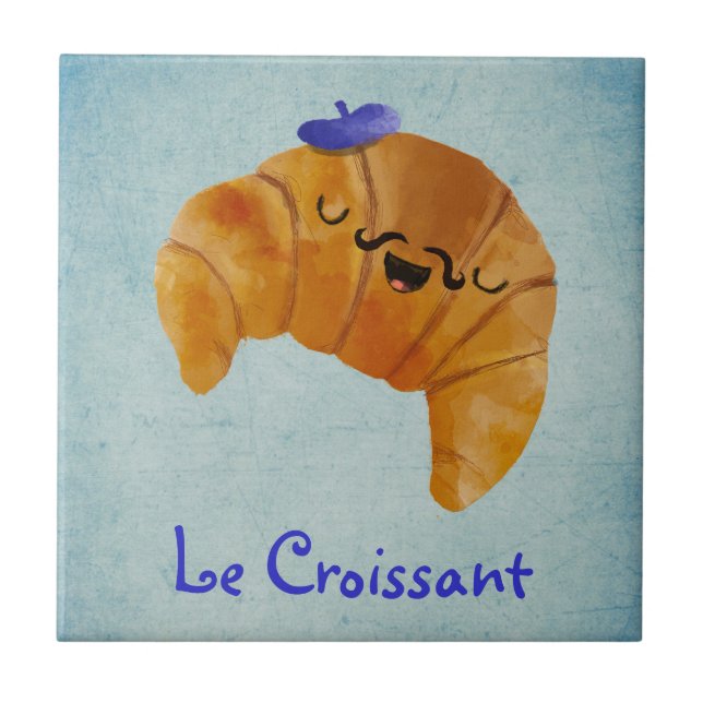 Le Croissant Ceramic Tile (Front)